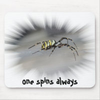 einer spinnt immer Mauspad