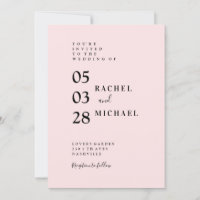 Einfache Einladung Invitation