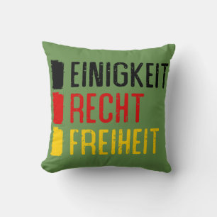 Einigkeit Recht Freiheit, German Motto Cushion
