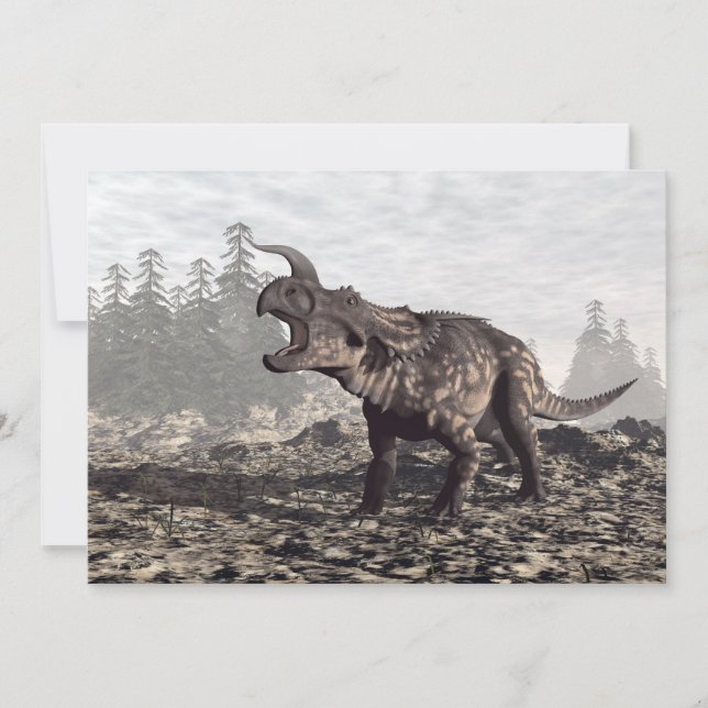 Einiosaurus dinosaur - 3D render (Front)