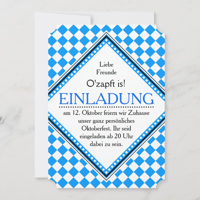 Einladung zum Oktoberfest Invitation (Front)