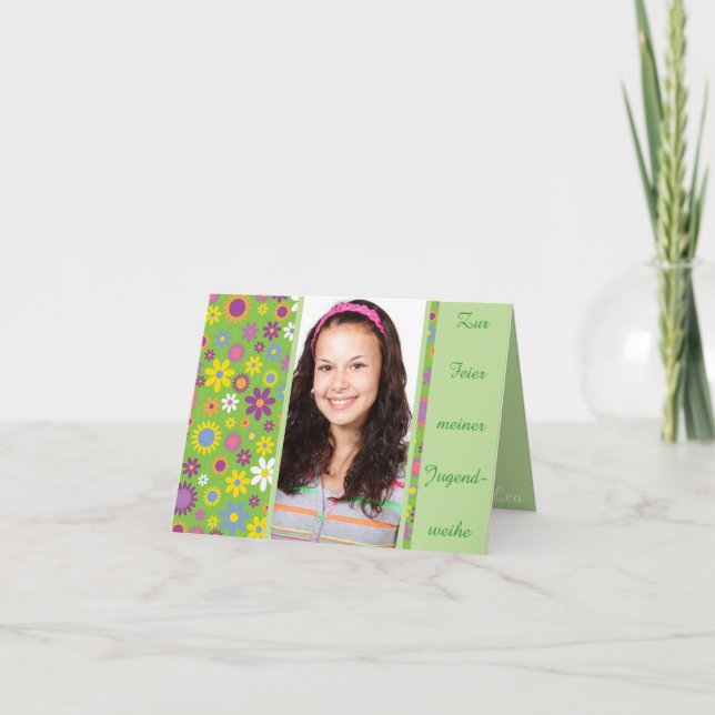 Einladung zur Jugendweihe Card (Front)