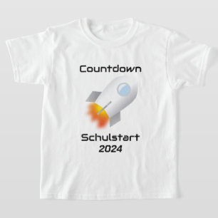 Einschulung - Countdown Schulstart - Rakete T-Shirt