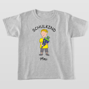 Einschulung Schulkind - Junge mit Schultüte T-Shirt