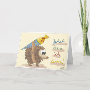 Einschulungskarte – liebevoll handgezeichnet card