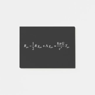 Einstein field equation of general relativity post-it notes