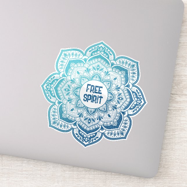 Eira Mandala Personalised Custom-Cut Vinyl Sticker (Detail)