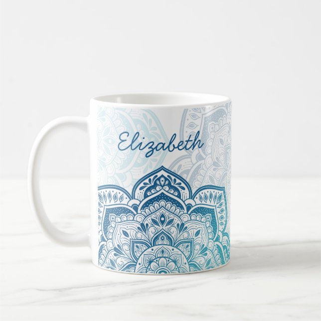 Eira Mandala Personalised Mug (Left)