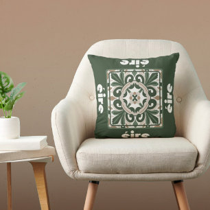 Éire Green Celtic Design Cushion