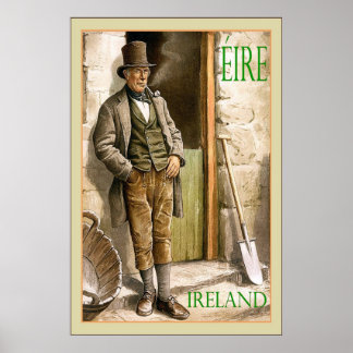 Éire ~ Ireland ~ Vintage Travel Poster
