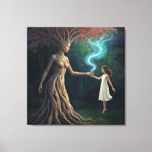 "Eirene’s Woodland Crossing” – A Surreal Reality Canvas Print
