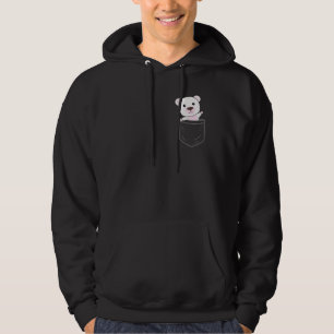 Eisbär Bärchen Bären Eisbären Aktis Breast Pocket Hoodie