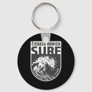 Eisch, Munich Surf Souvenir Surfing Waves Vacation Key Ring