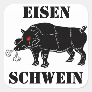 EISEN-SCHWEIN Square Sticker