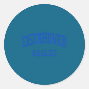 Eisenhower High School Hs Shelby Township Mi Vinta Classic Round Sticker