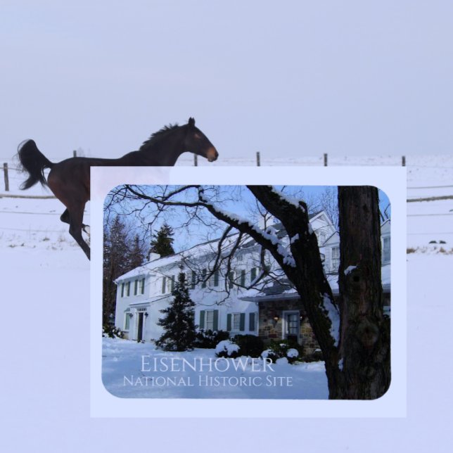 Eisenhower Home, Winter, Gettysburg, PA Magnet (Creator Uploaded)