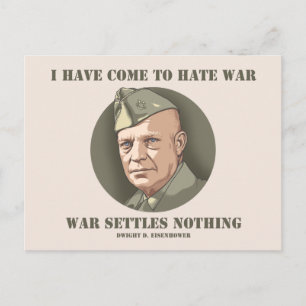 Eisenhower -War Postcard