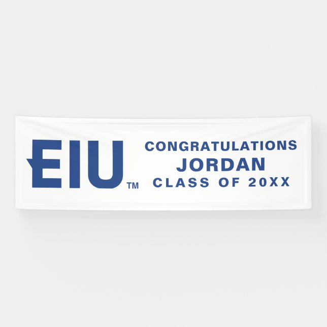 EIU Block Letter Banner (Horizontal)
