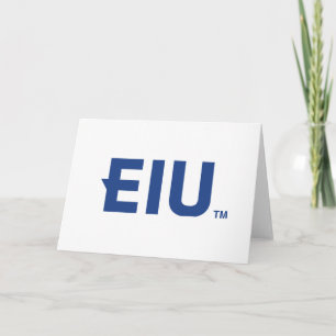 EIU Block Letter Card