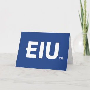EIU Block Letter Card