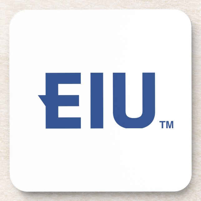EIU Block Letter Coaster (Front)