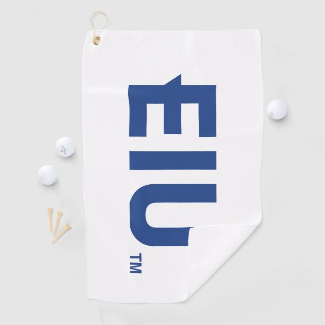 EIU Block Letter Golf Towel (InSitu)