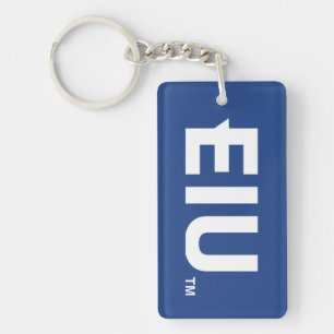 EIU Block Letter Key Ring