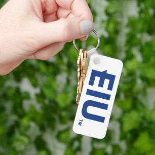 EIU Block Letter Key Ring
