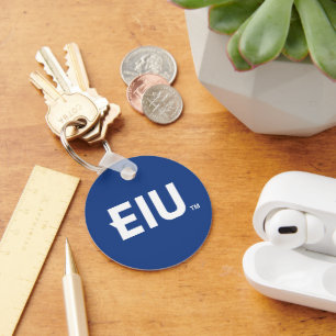 EIU Block Letter Key Ring