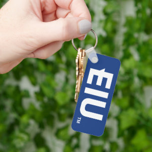 EIU Block Letter Key Ring