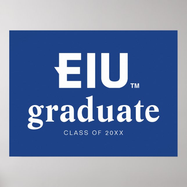 EIU Block Letter Poster (Front)