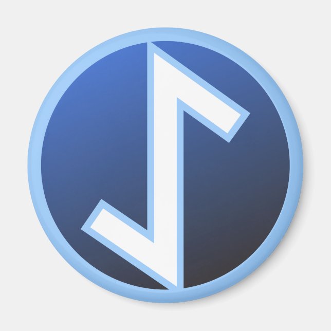 Eiwaz Yew Rune Magnet (Front)