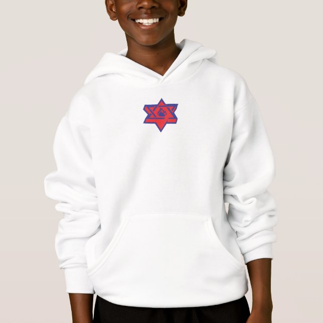 #EJH Kid's Sweatshirt in White (Front)