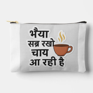 Ek Cup Chai Aur Tum – Hindi Chai Love Sticker De Accessory Pouch