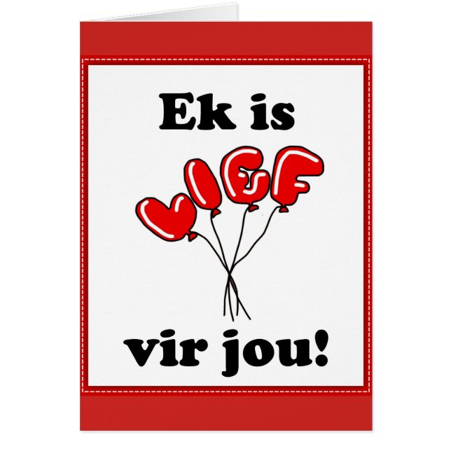 Ek is lief vir jou (Front)