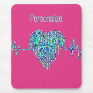 EKG heart mousepad