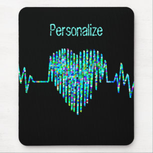 EKG heart mousepad