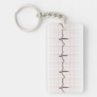 EKG heartbeat on graph paper, PhD (doctor) pulse