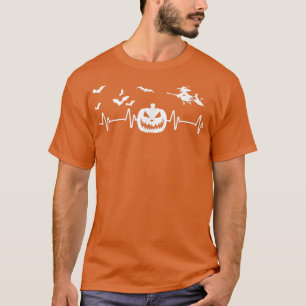 EKG Nurse Halloween Costume For Women, Pumpkin Hea T-Shirt