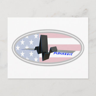 EKG Paramedic USA Postcard