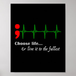 Ekg Suicide Awareness Prevention  Poster