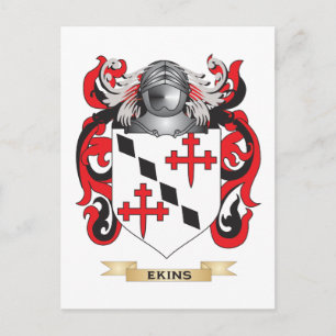 Ekins Coat of Arms Postcard