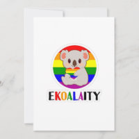 Ekoalaty Equality Gay Koala Bear Funny LGBT Rainbo