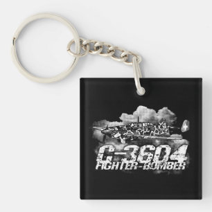 EKW C-36 Double-Sided Square Acrylic Keychain