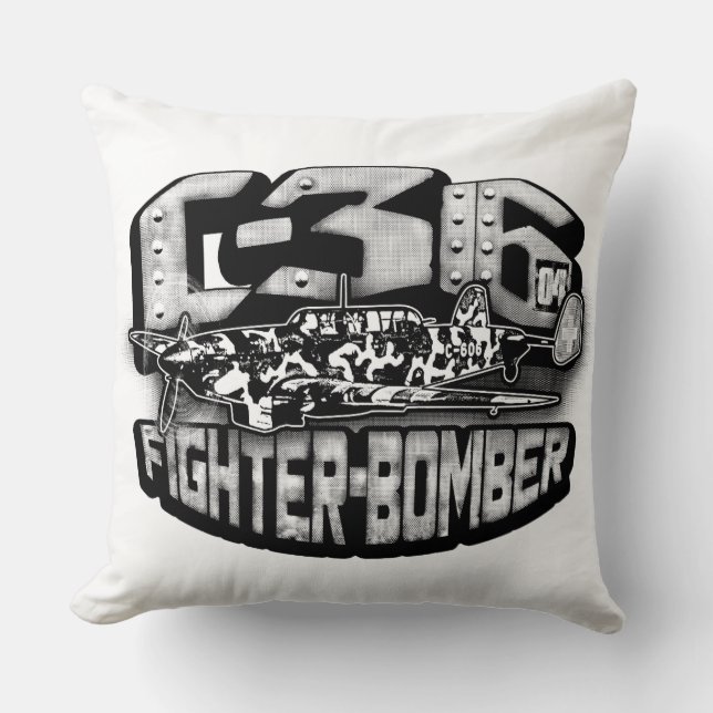 EKW C-36 Throw Pillow Throw Pillow (Front)