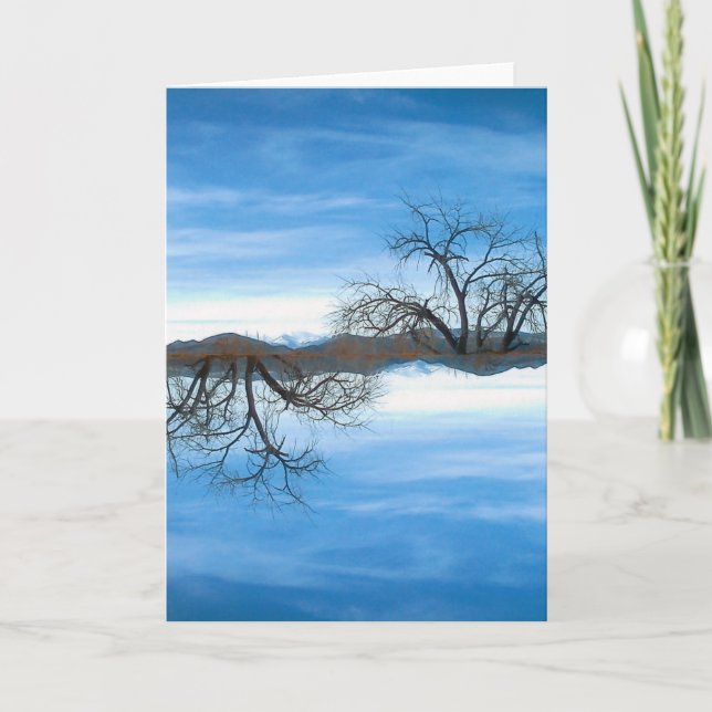 El Abuelo Del Cielo Blue Greeting Card (Front)