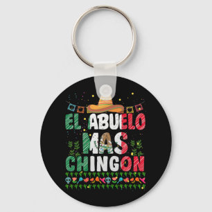 El Abuelo Mas Chingon Mexican Abuelito Fathers Day Key Ring
