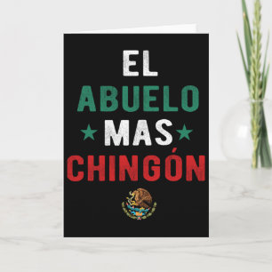 El Abuelo Mas Chingon Spanish Teachers Fathers Day Card