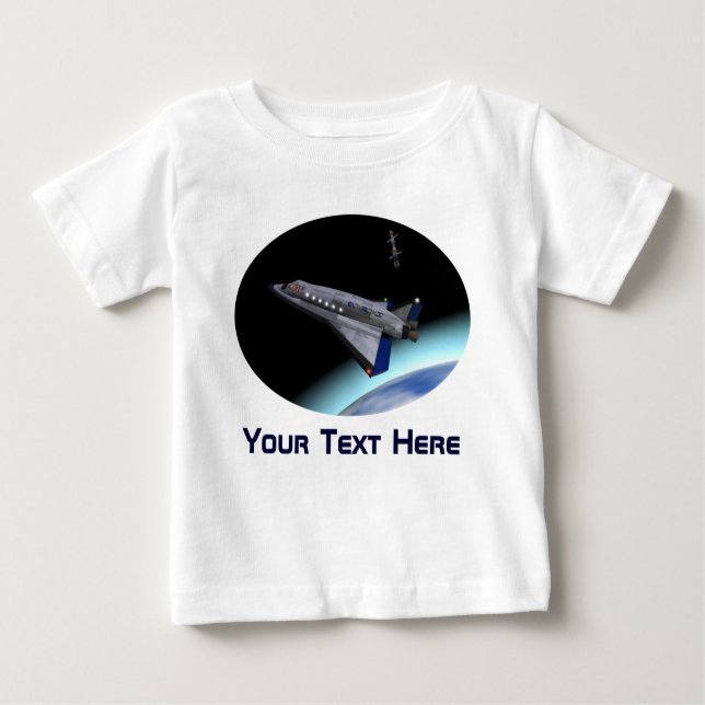 El Al Maslool Space Shuttle Baby T-Shirt (Front)