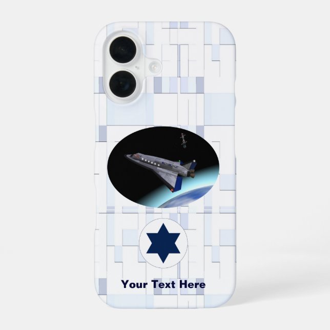 El Al Maslool Space Shuttle  iPhone 16 Case (Back)